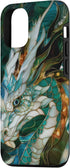 iPhone 13 Stained Glass Majestic Dragon - Stained Glass Window Art Case...