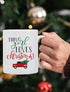 BLUE RIBBON Christmas Gifts Coffee Mug, This Girl Loves Christmas, Funny Coffee Mug from Daughter, Wife and Son – Mug in Decorative Christmas Gift...
