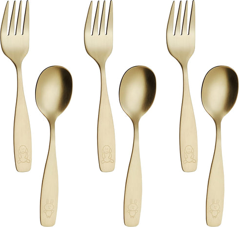 ANNOVA Kids Silverware Children's Safe Flatware Set Stainless Steel - Children Forks, Children Tablespoons, Toddler Utensils, Metal Cutlery Set fo...