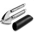 Deiss PRO Garlic Press and Silicone Garlic Peeler Set - Stainless Steel Rust Proof Garlic Mincer & Garlic Crusher for Ginger & Nuts, Garlic Roller...