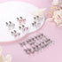 YADOCA 14 Pairs Hypoallergenic Screw Back Earrings for Girls Women Surgical Steel Tiny CZ Pearl Ball Heart Flower Screwback Earrings Studs Set Mul...