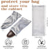 Shoe Dust Bags - 8 Pack Shoe Bags for Travel Satin Fabric with Drawstring Closure,Washable Breathable Cotton Fabric Cloth,for Travel Protecting an...
