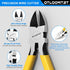 6-In and 5-In 2 PCS Ultra Sharp Compact Wire Cutters with Long Flat Nose Pliers Ideal for Cutting Crafts, Flowers, Plastics, Appliances and Any Cl...