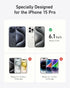 Anker Screen Protector for iPhone 15 Pro, Bubble-and-Dust-Free iPhone HD Tempered Glass, Durable and Drop-Proof with 9H Hardness, Easy Installatio...