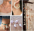 Cheriswelry 210pcs/box 21.5-24.5mm Natural Shell Making Finding Kit Ocean Beach Style Seashell Beads Pendants for DIY Necklace Bracelet Jewelry Ma...