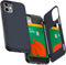 GOOSPERY iPhone 12 Mini Wallet Case with Card Holder, Protective Dual Layer Bumper Phone Case - Navy Blue...