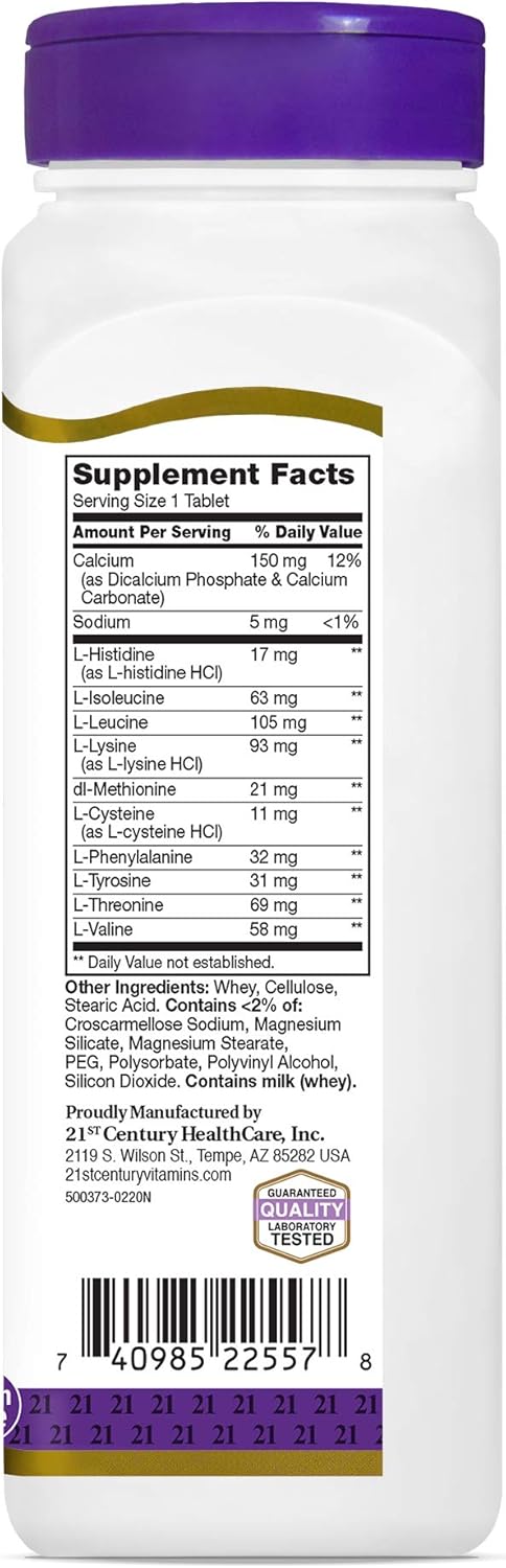 21st Century Daily Amino Acid Tablets, 120 Count...