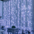 HOME LIGHTING Window Curtain String Lights, 300 LED 8 Lighting Modes Fairy Copper Light with Remote, USB Powered Waterproof for Christmas Bedroom ...