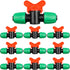 1/2 Inch Drip Irrigation Valve, 10 Pcs 1/2" In-Line Barbed Locked Switch Valves For 1/2 Inch Drip Tubing (0.60"-0.63" OD), 1/2 in. Shut Off On Val...