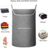 X-Large Hanging Laundry Hamper Bag, Door Hanging Hamper with Front Pocket Dirty Clothes Hanging Laundry Bag Large Size 35X22 inch Door Laundry Bas...