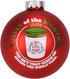 Tree Buddees Jelly of The Month Club Red Glass Christmas Ornament...