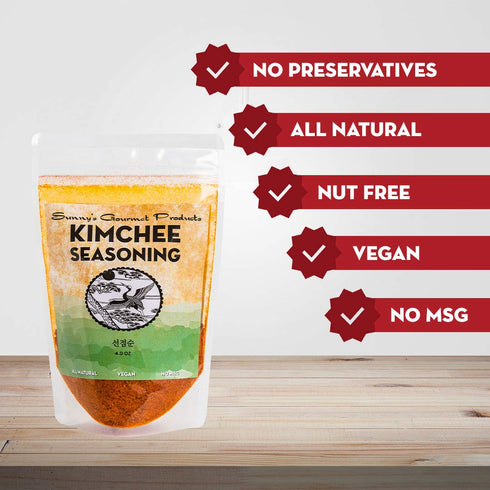 Sunny's Gourmet Korean Kimchee Seasoning, All Natural, Vegan, No MSG, 4oz....