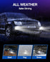 Marsauto H10 9145 LED Fog Light Bulb 9140 LED Fog Lamps Super Bright CSP Chips 6000K Cool White Play and Plug, 360-degree Illumination, Non-polari...