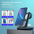 MSTJRY Wireless Charging Station, 3 in 1 Wireless Fast Charger Stand for iPhone 15/14/13/12/11/Pro/Max/XS/XR/X/8/Plus, for Apple Watch Ultra 8/7/6...
