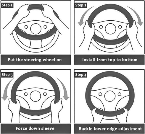 Car Steering Wheel Cover,Anti-Slip Silicone Automotive Steering Wheel Covers with Soft Elasticity,13-15 Inch Universal Steering Wheel Protector Ca...