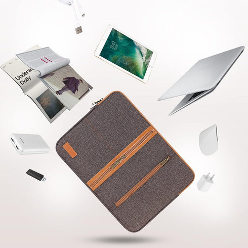DOMISO 10.1 inch Laptop Sleeve Case Water Resistant Shockproof Protective Computer Notebook Bag for 10.5" 11" iPad Pro Air 2018-2021/10.2" iPad/Su...