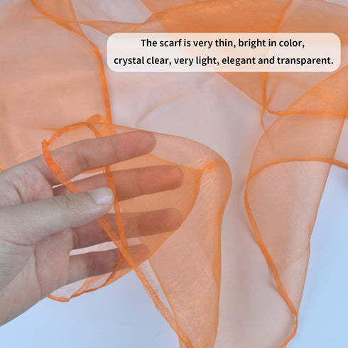 12 PCS Juggling Scarves Sensory Toy 6 Colors 60 x 60 cm Belly Dance Scarves Baby Toddler Kids Scarves (12)...