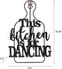 Elements 8.5x0.5x12.38 Inch Metal This Kitchen is for Dancing Easel...