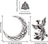 Phoenix Stencils Firebird Drawing Template Moon Trinity Knot Painting Stencils Reusable 8.3x11.7/11.8×11.8inch T-shirt or Bags Craft Wall Floor De...