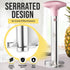 Zulay Kitchen Stainless Steel Pineapple Corer & Slicer + Eye Removal Tool – Heavy Duty Pineapple Cutter with Reinforced Blade – Effortless Pineapp...