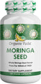 Organic Veda Moringa Seed Capsules, 1000mg - 100% Natural Moringa Seed Powder with Nutrients, Antioxidants, Vitamins, Minerals & Enzymes - Glowing...