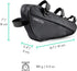 Vincita Bike Frame Bag - Black Bicycle Triangle Storage Bag with Shoulder Strap Under Top Tube for Road Bike Mountain Bike Cycling and Big Zipper ...