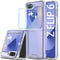 for Samsung Galaxy Z Flip 6 Clear Case with Tempered Glass Screen Protector - Slim Fit, Anti-Yellowing, Shockproof Cover, Hard Transparent Case fo...