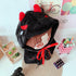 niannyyhouse Demon Clothes Suit 7.8in/20cm Plush Doll Clothes Shawl+ T-Shirt + Shorts 3-Piece Set Doll Dressup Black Robe...