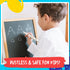 White Chalk Markers Fine Tip (5 Pack 3mm) - Chalkboard Markers, Liquid Chalk Marker Erasable - Thin Chalk Pens For Chalk Board, Blackboard, Glass,...