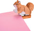 Yoption Wooden Animal Stapler, Squirrel Desktop Stitcher Handmade Wood Carving Statue Sculpture for Children School Office Stationery, includes 10...