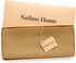 Solino Home Linen Table Runner 48 Inches - 100% Pure Linen Camel Table Runner 14 x 48 Inch Ideal for Dresser and Coffee Tables - Fall, Autumn, Tha...