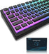 Womier Pudding Keycaps, PBT Keycaps 165 Keys Set Custom Keycap Set, Shine Through Keycaps OEM Profile, Universal Compatiability for 100%, 75%, 65%...