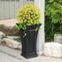 GREENRAIN 6 Bundles Artificial Daisy Flowers Outdoor Fake Flowers for Decoration No Fade Faux Plastic Flower Garden Porch Window Box Décor (Yellow...