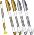 YASUOA Silver Gold Metallic Marker Pens, Shiny Glittering Gold Silver Ink Permanent Markers Pen Writing Pen Permanent Art Marker Pens for Card Mak...
