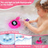 Rechargeable Baby Bath Thermometer Newborn with Light, BPA-Free Flamingo Bath Thermometer Baby Safety, IP68 Waterproof Bathtub Thermometer Floatin...