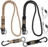 2/4PCS Heavy Duty Paracord Lanyard Keychain with USA Flag, Braided key lanyard for keys for men Long/Short Keychain...