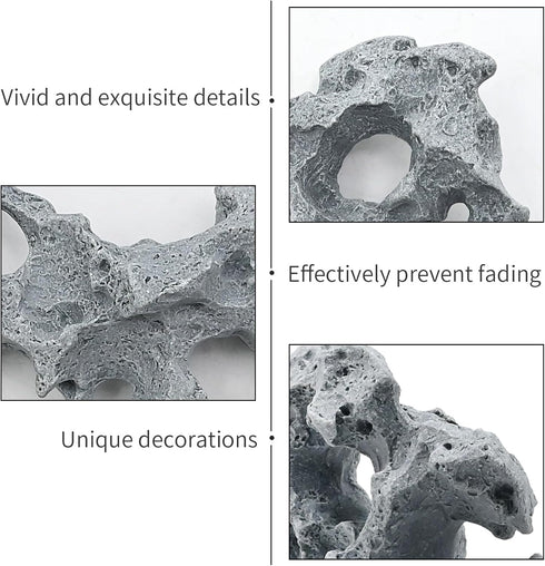 Aquarium Rocks Aquarium Rocks for Fish Tank Aquarium Rocks Decorative Stacking Stones Water Tank Accessories for Aquarium Garden Decorative Flower...