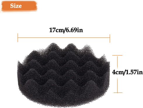 Swess FX6 Carbon Filter Pads Compatible with Fluval FX4/ FX5,8 Pack Canister Filter Pads Foam Filter Pads Replacement, Aquarium Filter Accessories...