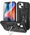 Maxdara for iPhone 14 Case & iPhone 13 Case with Slide Camera Cover & Built-in 360° Rotating Ring Kickstand & Glass Screen Protector Protective Co...