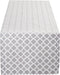 DII Lattice Tabletop Collection, Table Runner, 14x72, Gray...
