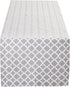 DII Lattice Tabletop Collection, Table Runner, 14x72, Gray...