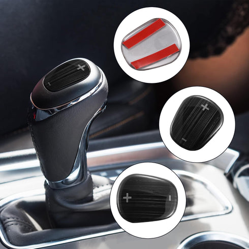 Unifizz Black Car Gear Shift Knob Cover Sticker for Chevrolet Equinox 2018-2020 Stainless Steel...