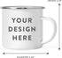 Andaz Press 11oz. Stainless Steel Hot Chocolate Campfire Coffee Mug, Rise And Shine Mother Cluckers, 1-Pack, Farm Chicken Barn Metal Enamel Campin...