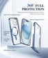 BERFY Magnetic for iPhone 15 Case Compatible with Magsafe, Full Body Rugged Case Built-in 9H Tempered Glass Screen Protector & Full Camera Protect...