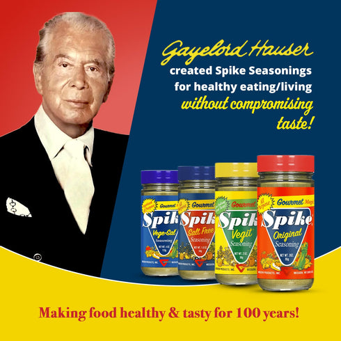 Spike Seasoning, Original Gourmet Magic Seasoning Salt Blend - Seasonings and Spices for Cooking, Popcorn Seasoning, All-Purpose Seasoning for Mor...