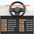 GIANT PANDA Customized Auto Steering Wheel Cover for Subaru Forester, Car Steering Wheel Cover for Subaru Outback and Crosstrek - Solid Black...