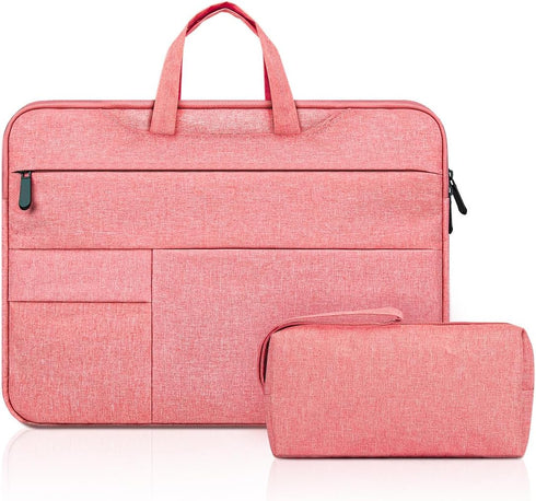 15.6 Inch Laptop Sleeve Case with Multiple Pocket for 15-16 Inch Macbook Pro 15.6 inch Laptop Computer, Waterproof Protective Hidden Handle Carryi...