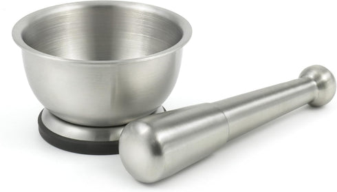 75552 Brushed Stainless Steel Spice Grinder/Mortar and Pestle Set/Molcajete (1 Cup) - Quality Kitchenware for Your Home...