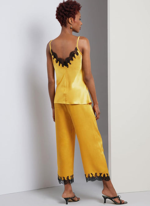 Vogue Misses' Loose-Fitting Wrap Robe, Camisole, Slip Dress and Semi-Fitted Pants Sewing Pattern Packet, Design Code V1962, Sizes 6-8-10-12-14...