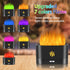 Flame Diffuser Humidifier-Auto Off 180ml Essential Oil Diffuser-2 Modes Brightness Aroma Humidifier with Fire Flame Effect for Home,Office,Spa,Gym...